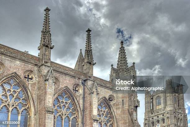 Ely Cathedral Exterior Stock Photo - Download Image Now - 2015, Arch - Architectural Feature, Architectural Column