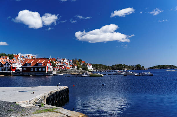 istock Colorful houses in Norway in spring time 473133636