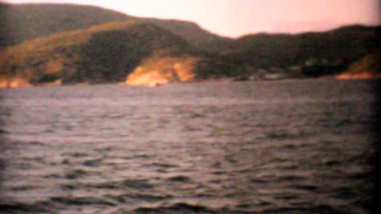 Cars Boarding Ferry In Northern Canada-1969 Vintage 8mm film