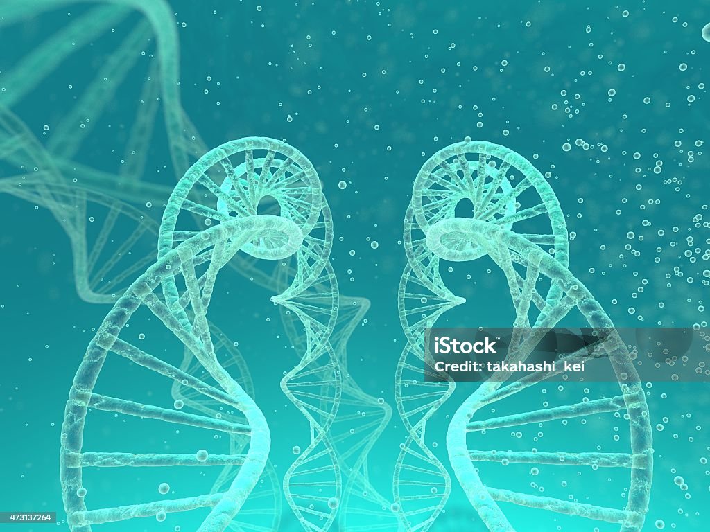 DNA image DNA image .The size of the cells of the micro 2015 Stock Photo
