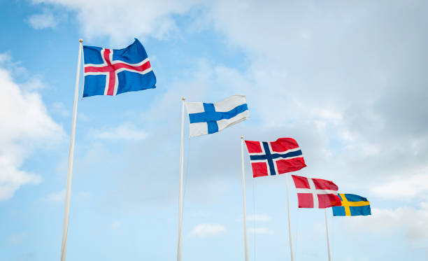 istock National flags of the Nordic countries 473142914