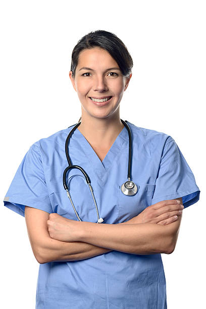 istock Friendly female physician wearing medical uniform 473147308