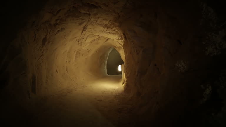 Tunnel in the cave