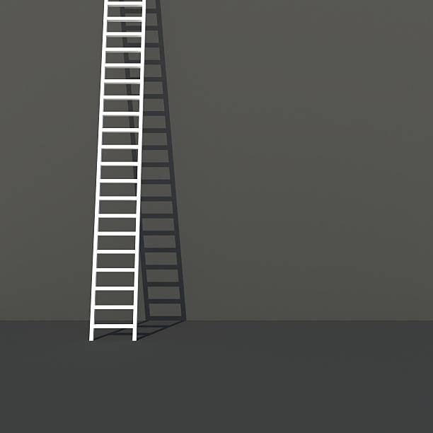 istock Stairs on a gray background 473152730