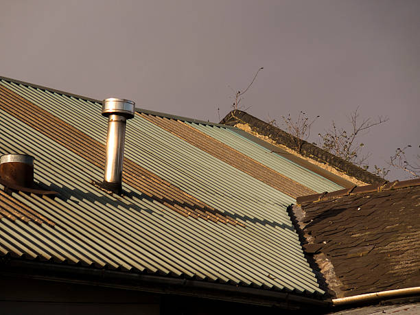 istock derelict roof,Sheffield,UK. 473156584