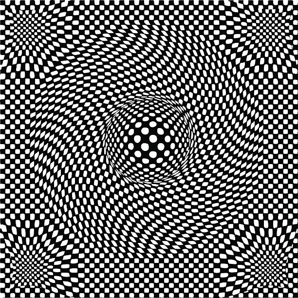 illustrations, cliparts, dessins animés et icônes de similgravure motif illusion - textured sine wave spotted halftone pattern