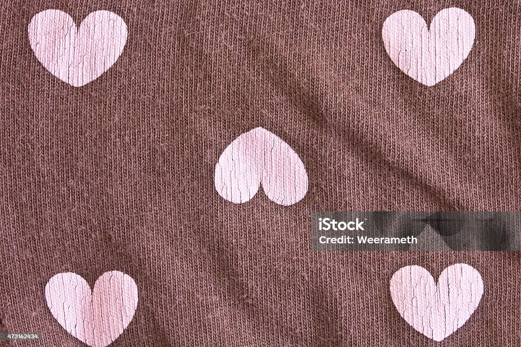 Form the background fabric and heart. 2015 Stock Photo