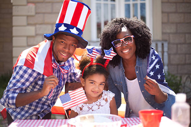 istock Family on Independence Day 473164104