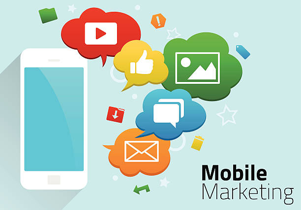 istock Mobile Marketing Concept with Smart Phone and Icons 473170030