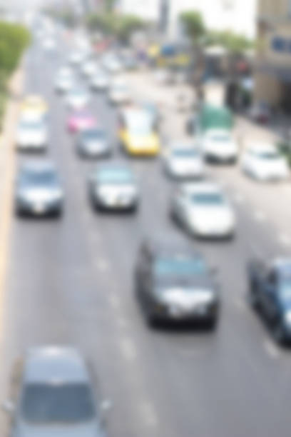 istock Blurred of car on road 473184326