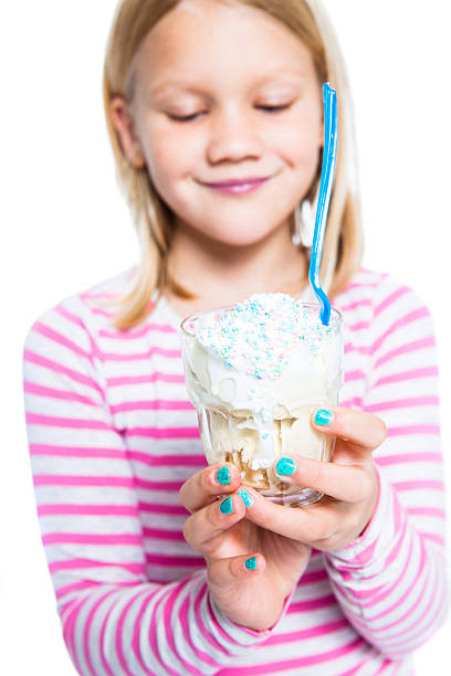 istock Girl holding ice cream dessert 473185894