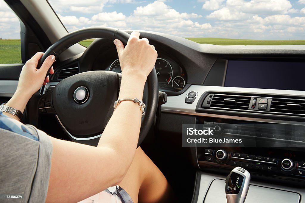 Detail of the car interior 2015 Stock Photo