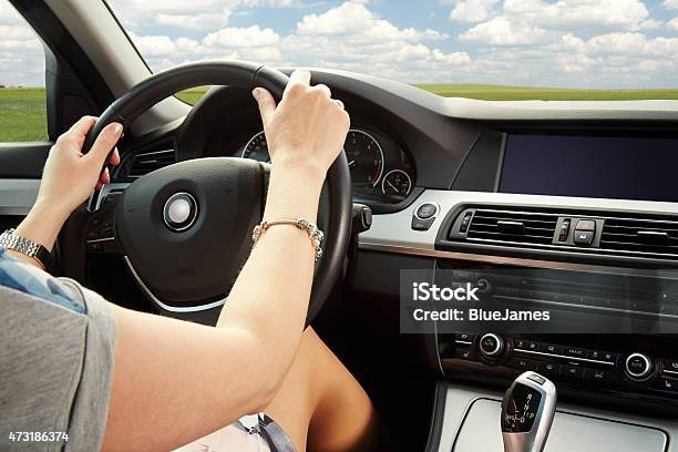 Detail Of The Car Interior Stock Photo - Download Image Now - 2015, Adult, Black Color