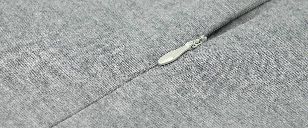 istock Grey Jersey With Zipper Close-up Background 473189356