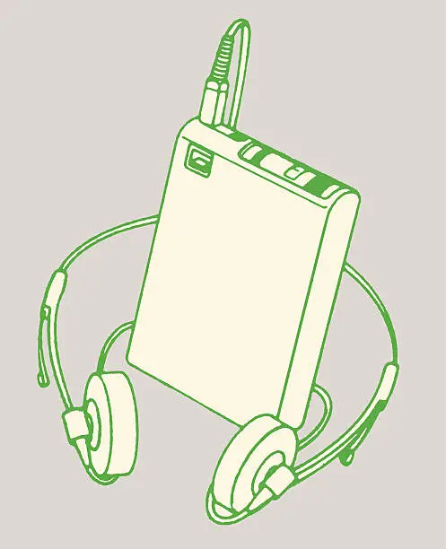 Vector illustration of Walkman