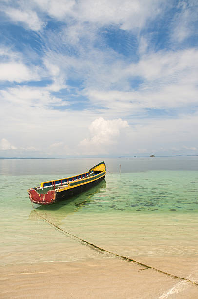 istock Fisherman colourful boat, San Blas Islands 473193592