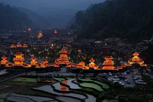 istock The Dong village at night 04 473193838