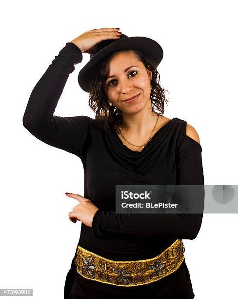 Young Woman Wears Hat Stock Photo - Download Image Now - 20-24 Years, 2015, 25-29 Years