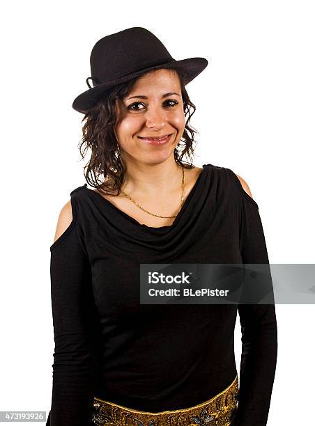 Young Woman Wears Hat Stock Photo - Download Image Now - 20-24 Years, 2015, 25-29 Years