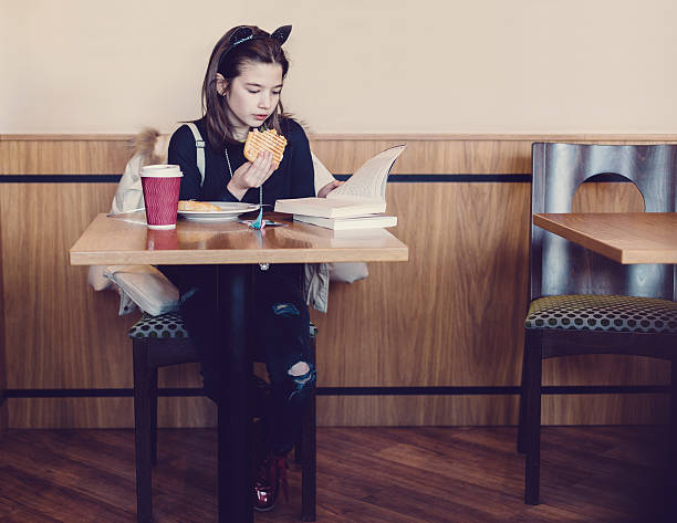 Girl reading a book