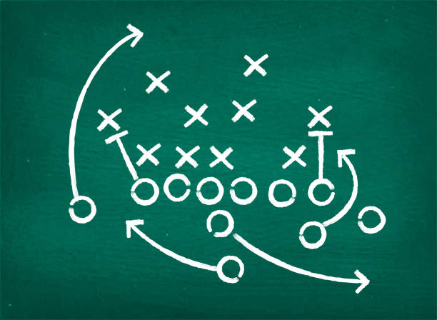 istock American football touchdown strategy diagram on chalkboard 473194924