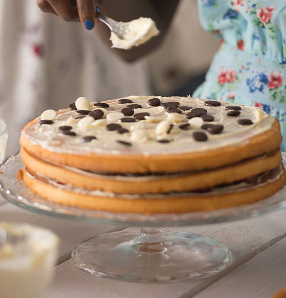 Unrecognizable Woman Cooking at home. Dessert Concept. Healthy Lifestyle. Cooking At Home. Prepare Food