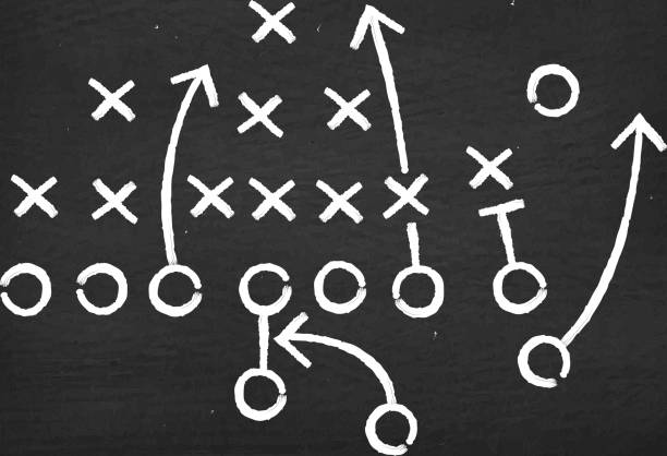 istock American football touchdown strategy diagram on chalkboard 473200110