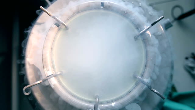 Liquid nitrogen in the laboratory