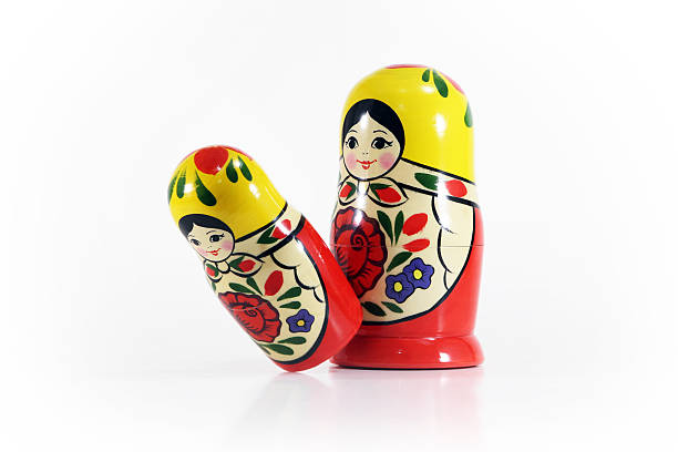 matryoshka 텍사스식 산란기 dolls - doll russian nesting doll babushka two objects 뉴스 사진 이미지