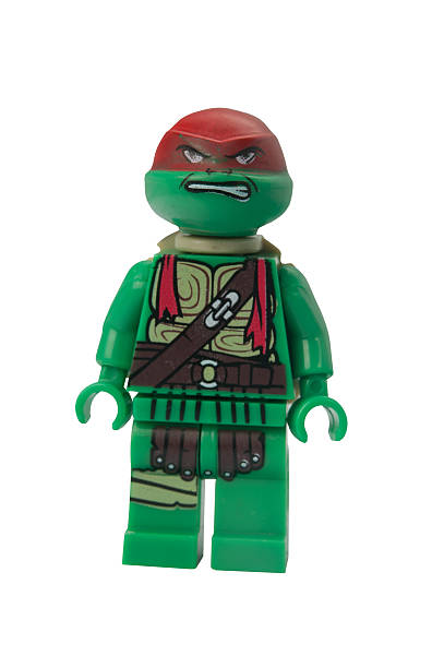 raphael lego minifigure personalizado - toy lego editorial ninja imagens e fotografias de stock