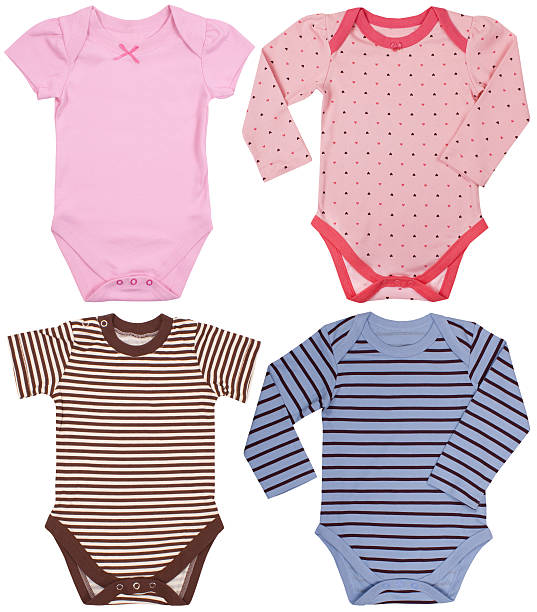 istock Set of clothes for the newborn isolated on white 473205300