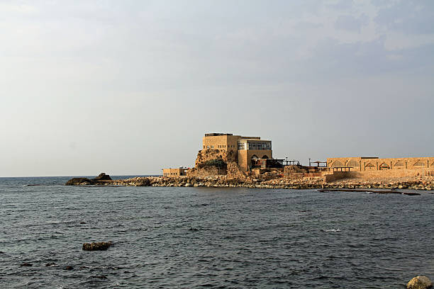istock Restaurant by the Harbor at Caesarea Maritima National Park 473215046