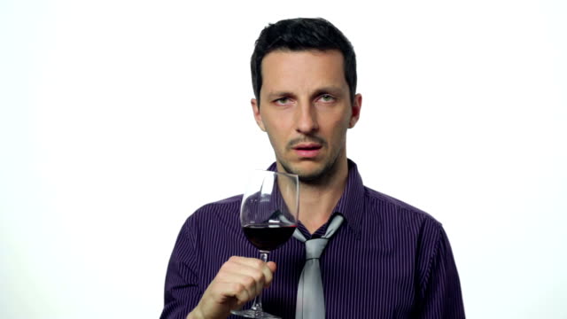 Man having too much to drink