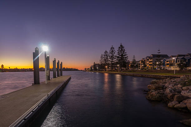Sunset At Mandurah, Western Australia stock photo