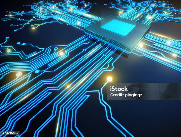 Cpu Computer Stock Photo - Download Image Now - CPU, Mother Board, 2015