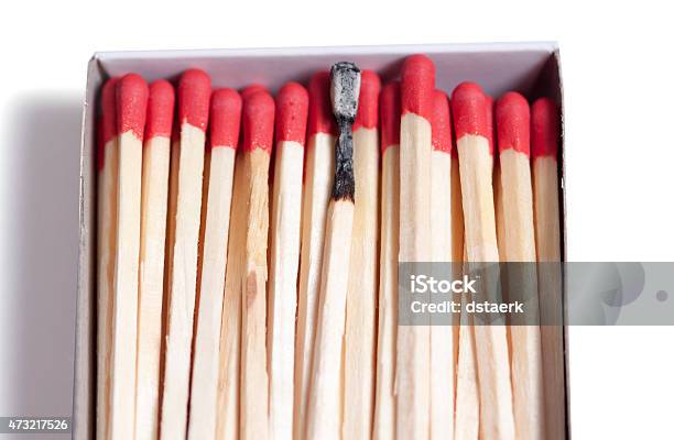 Closeup Of Matches Stock Photo - Download Image Now - 2015, Abandoned, Box - Container