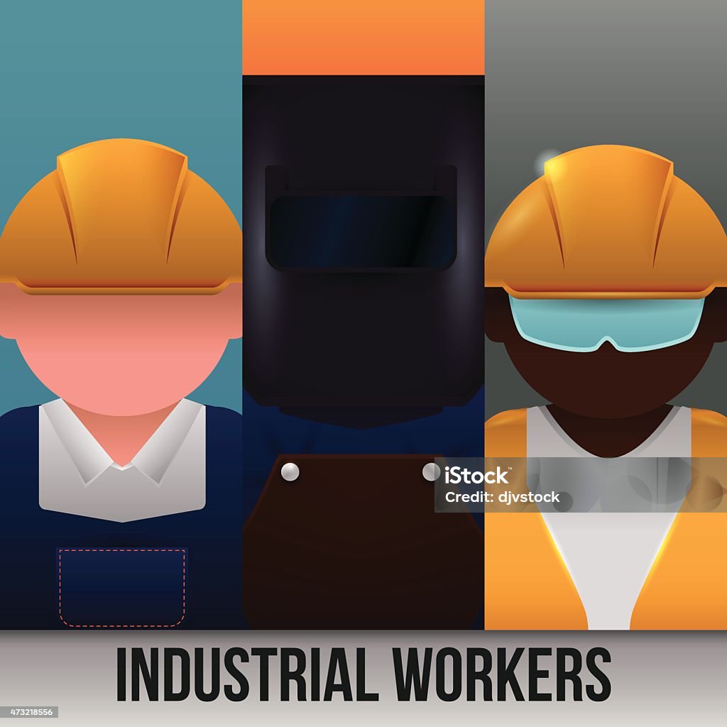 Worker Design Workers Design Stock Illustration - Download Image Now - 2015, Blue ...