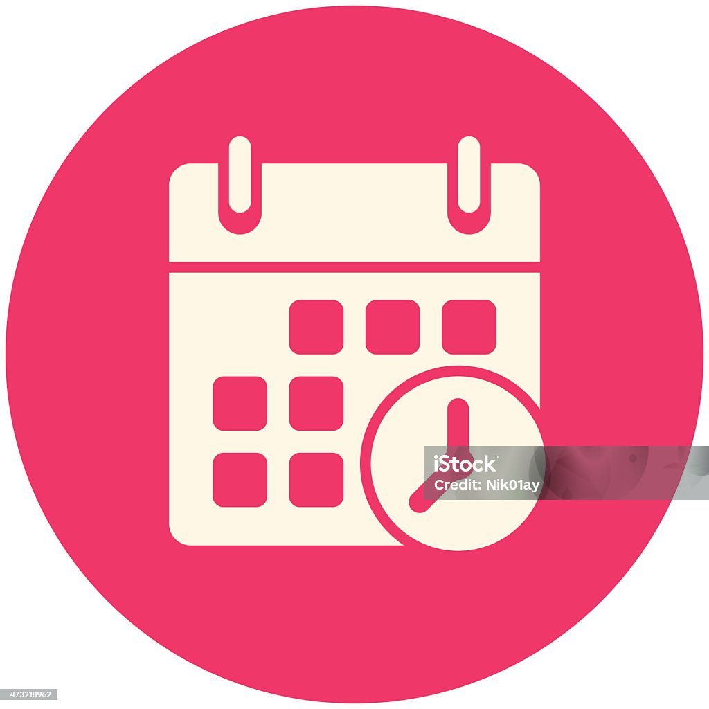 Meeting Deadlines icon Meeting Deadlines icon, flat design Reminder stock vector