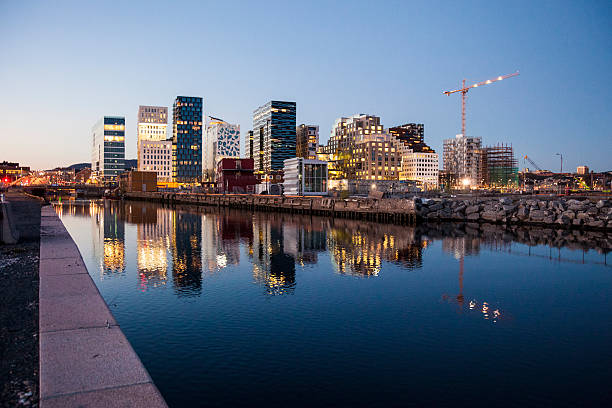 istock Modern office buildings in Oslo 473222836