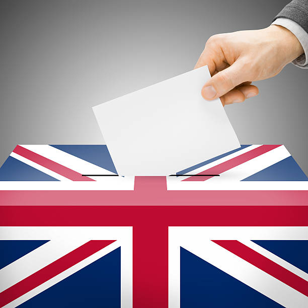 istock Ballot box painted into flag - United Kingdom 473230538