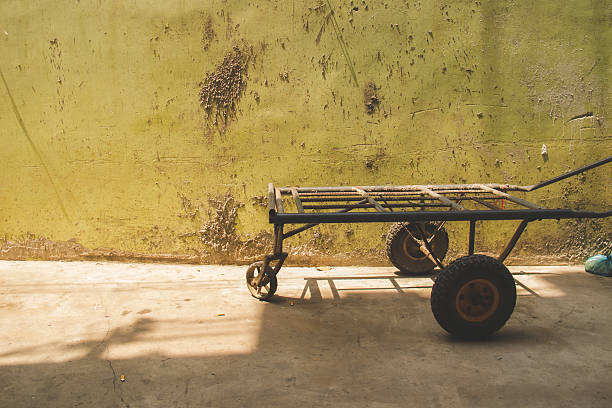 istock cart beside yellow wall 473231004