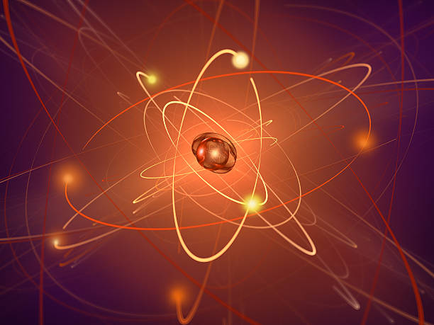 atomic kern - physics atom electron chemistry stock-fotos und bilder