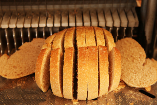 Bread in a BreadSlicer