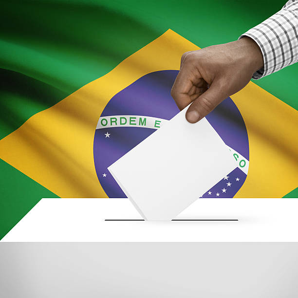 istock Ballot box with national flag on background series - Brazil 473247340