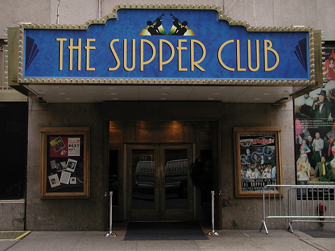 New York City, NY, USA - November 26, 2003: The Supper Club theater in Times Square NYC. Permanently closed.