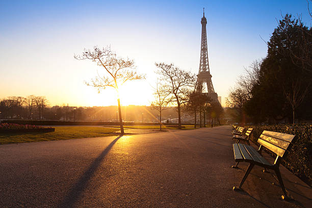 istock park in Paris near Eiffel tower 473252652