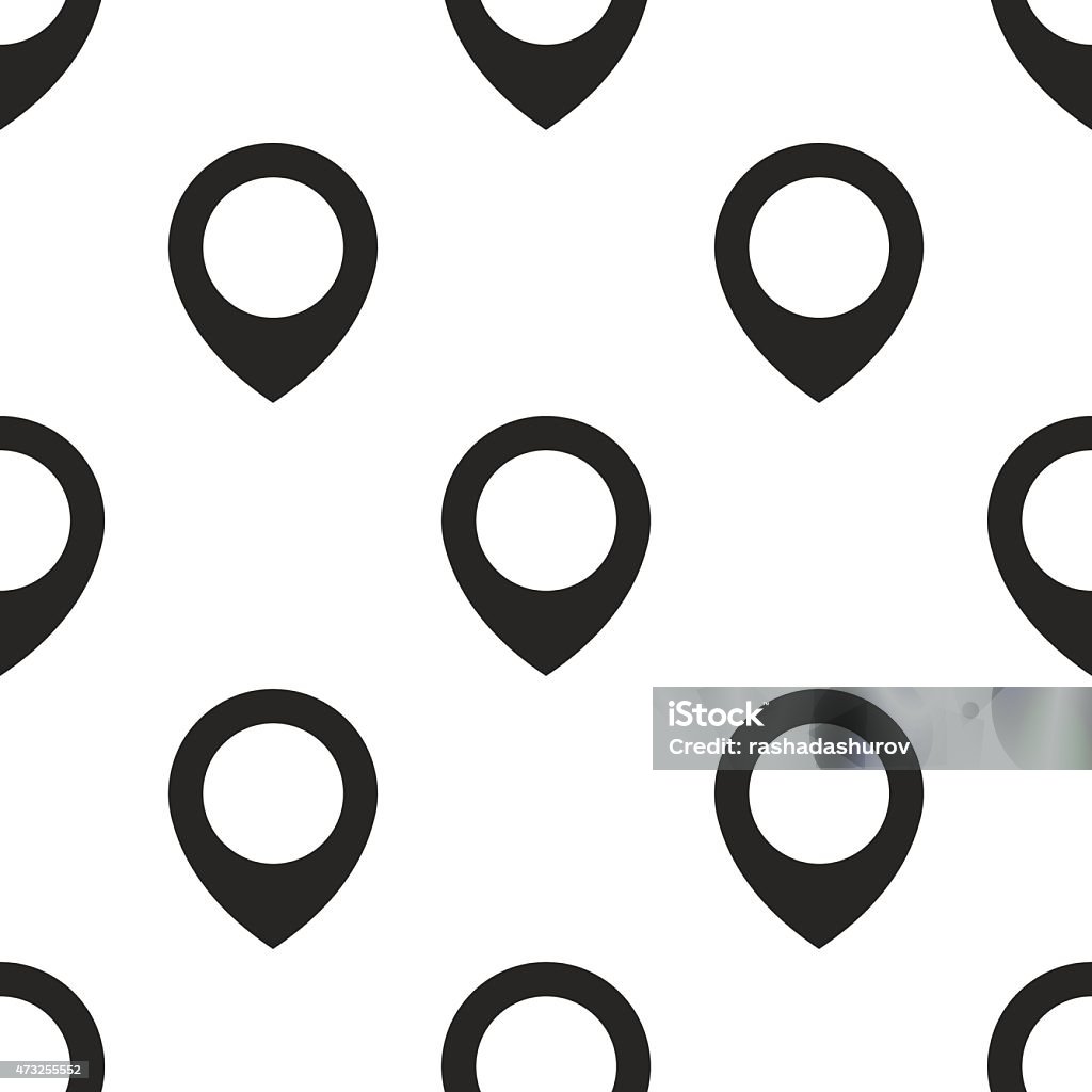 Map Pattern Pin Dropper Map Pin Vector Seamless Pattern Stock Illustration - Download Image Now ...