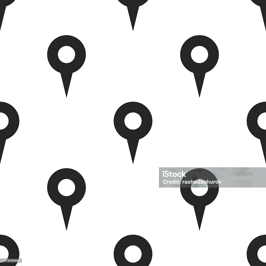 Map Pattern Pin Dropper Map Pin Vector Seamless Pattern Stock Illustration - Download Image Now ...
