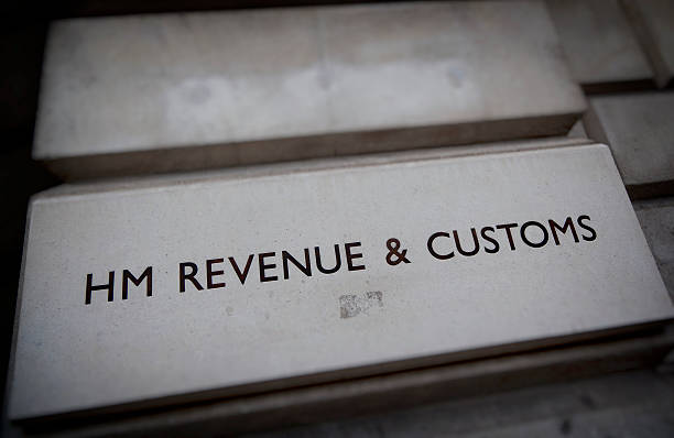 HM Revenue & Customs Sign London, England - August 8, 2010: HM Revenue & Customs Building, Parliment Street, London, Britain, The department is responsible for the collection of taxes in the United Kindom. hm government stock pictures, royalty-free photos & images