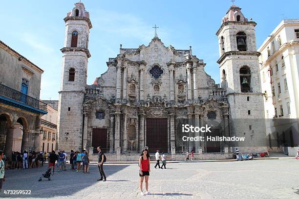 The Cathedral Of The Virgin Mary Havana Cuba Stock Photo - Download Image Now - 2015, Architectural Column, Architecture